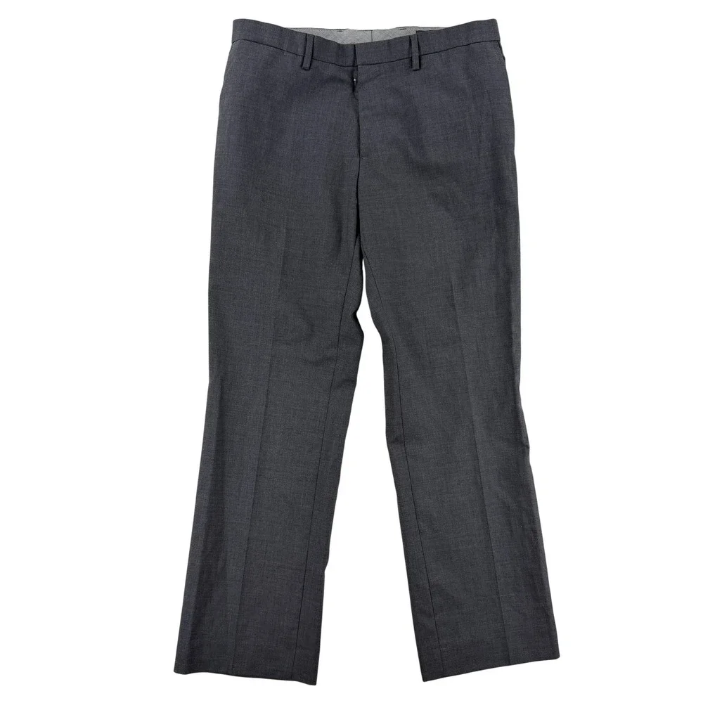 Banana Republic Dress Pants Mens 32x30 Gray Classic Fit Wool Lined Office Wear‎